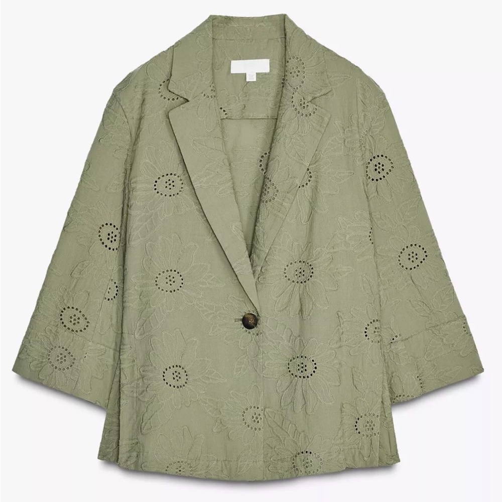 Brand New Zara Embroidery Blazer